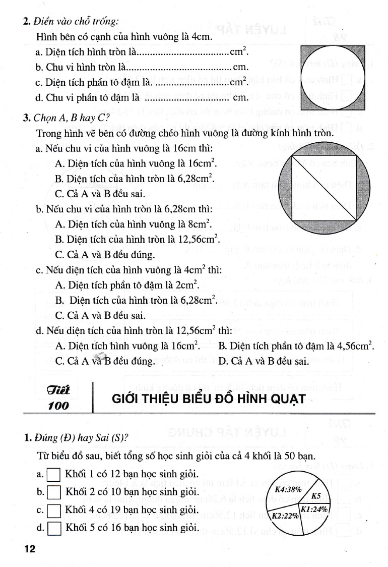 Bài Tập Trắc Nghiệm Hay Và Khó Toán Lớp 5 Tập 2