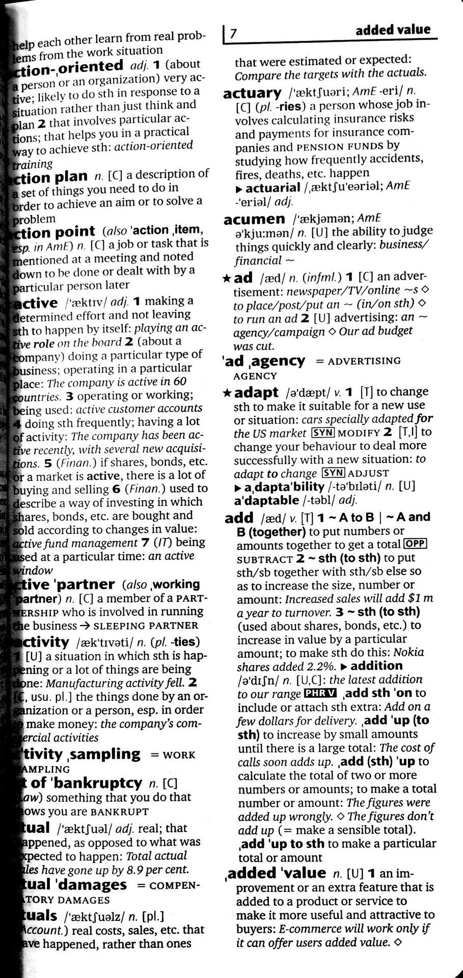 Oxford Learner’s Pocket Dictionary of Business English