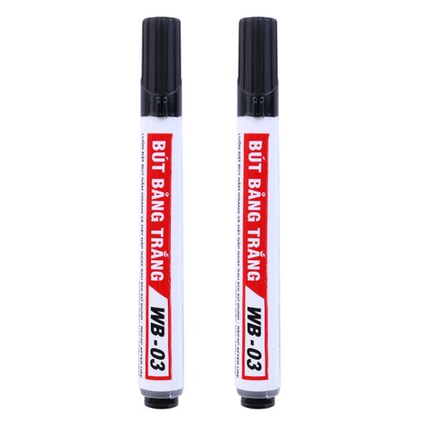 Vỉ 2 Bút Lông Bảng Thiên Long WB-03 - Mực Đen