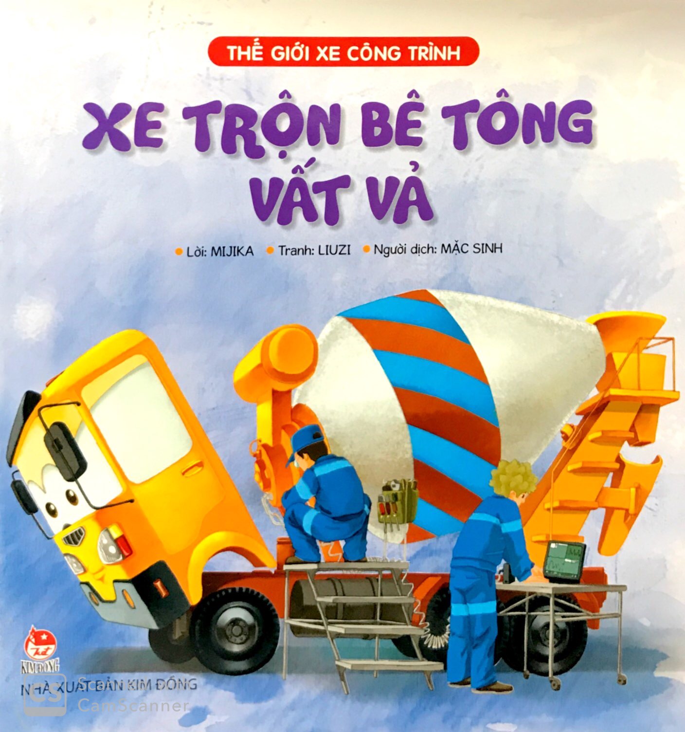 Thế Giới Xe Công Trình - Xe Trộn Bê Tông Vất Vả