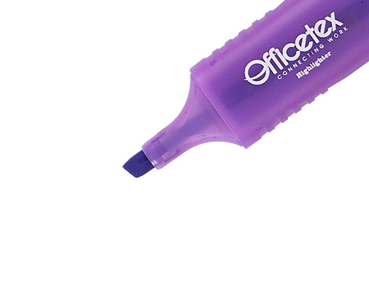 Bút Dạ Quang Officetex OT-HL004PP - Màu Tím