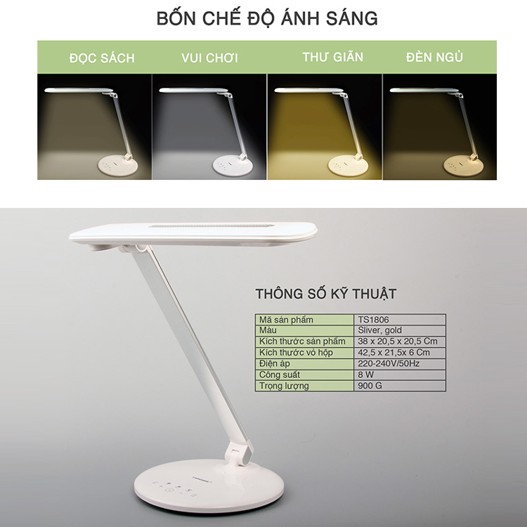 Đèn Bàn Tiross TS1806