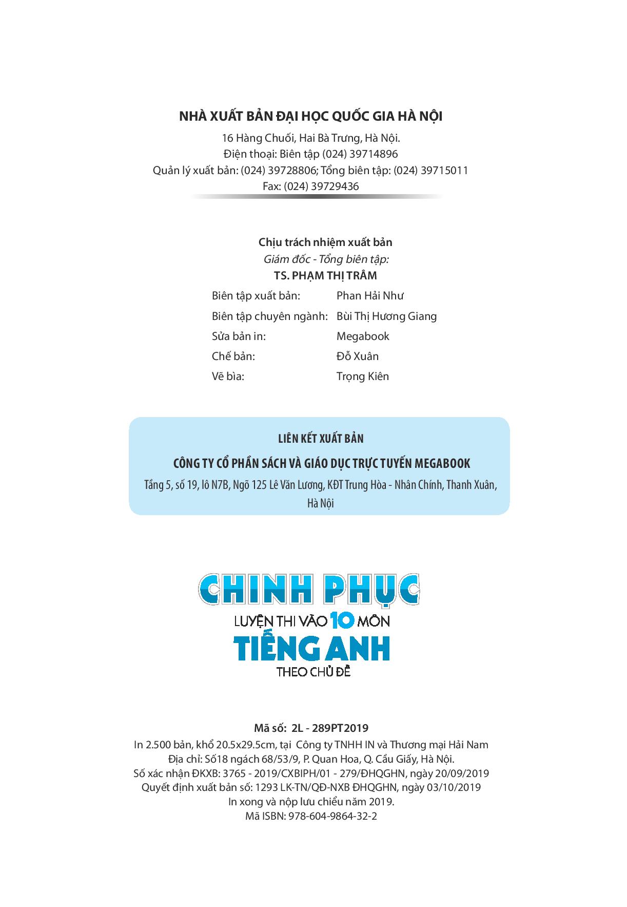 Chinh Phục Luyện Thi Vào 10 Môn Tiếng Anh Theo Chủ Đề