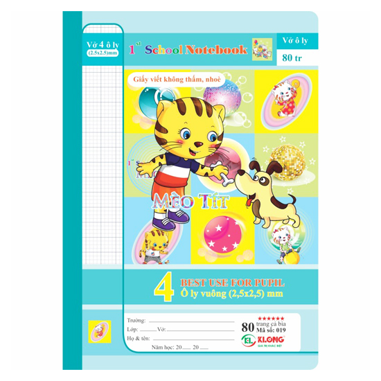 Vở Ô Ly Mèo Tít 80 Trang 019 K.Long