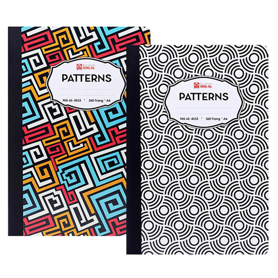 Sổ A4 Hồng Hà 360 Trang Patterns 4533