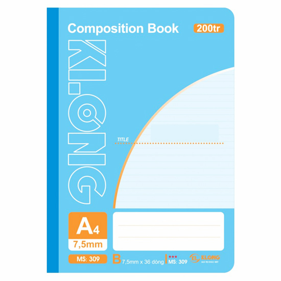 Sổ May Dán Gáy A4 K.Long 200 Trang 309