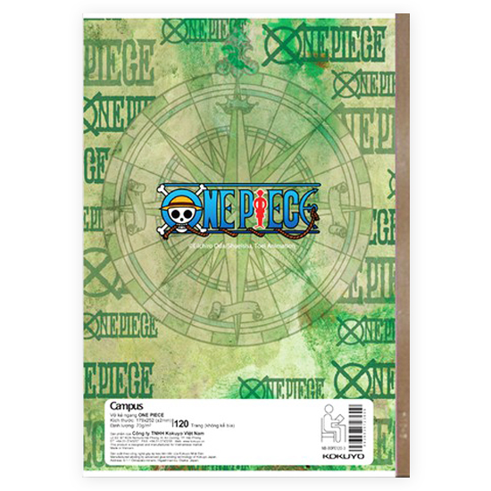 Vở Kẻ Ngang Campus Có Chấm Onepiece 3609 120 Trang