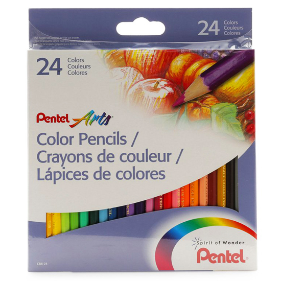 Hộp 24 Bút Chì Màu Arts Pentel CB8-24