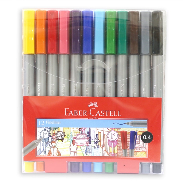 Bút Dạ Kim Faber-Castell 12 Màu 150712