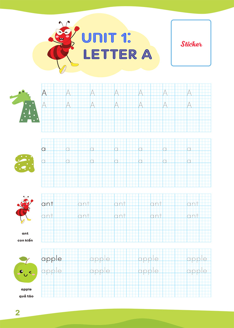 Luyện Viết Chữ Nhớ Từ Vựng - English Writing My Phonics Grade 1
