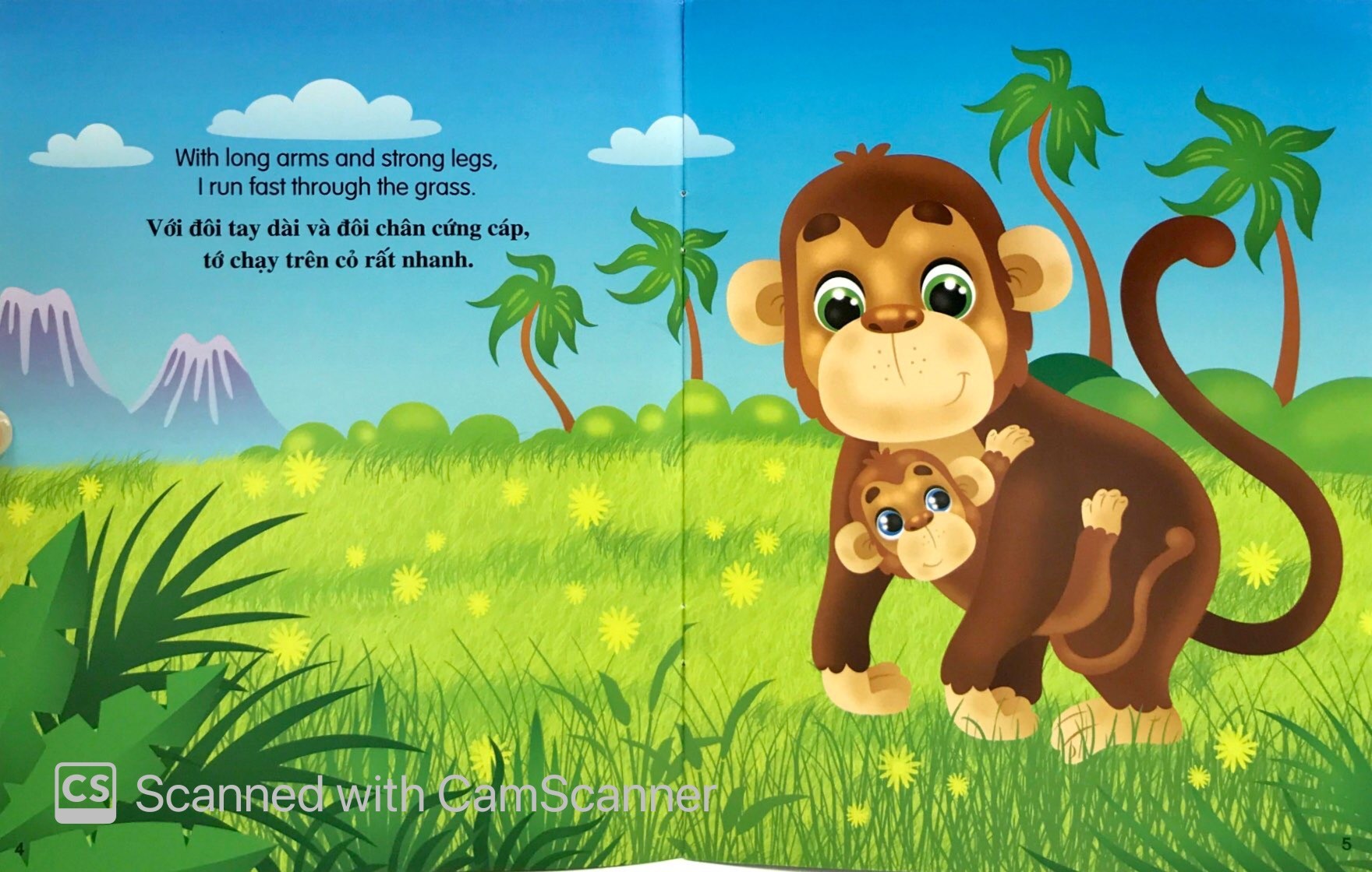 Những Câu Chuyện Về Thế Giới Động Vật - Tớ Là Một Chú Khỉ - I Am A Monkey (Song Ngữ Anh - Việt)