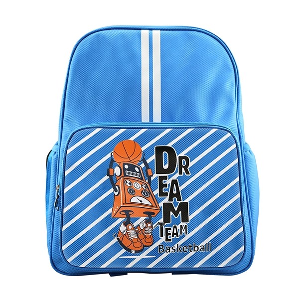 Ba Lô Học Sinh Cấp 1 Bitex Chống Thấm B.Bag - Play To Win Basketball - Xanh Dương Nhạt - B-12-064
