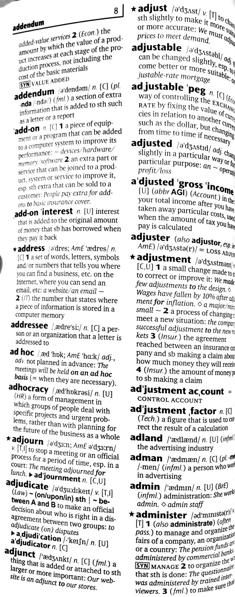 Oxford Learner’s Pocket Dictionary of Business English