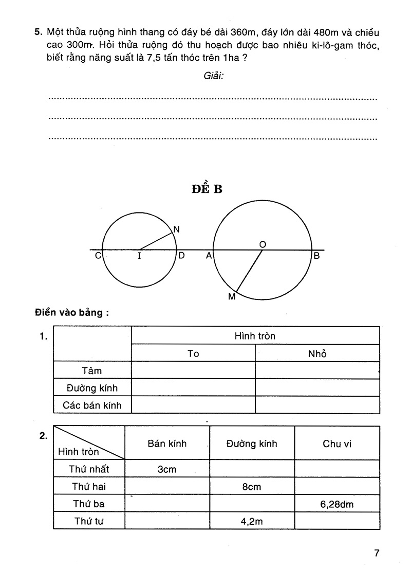 Bài Tập Nâng Cao Toán 5 - Tập 2 (Dạng Vở Thực Hành)