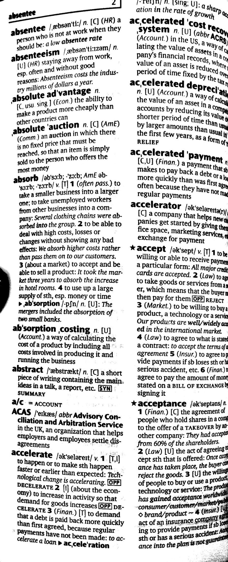 Oxford Learner’s Pocket Dictionary of Business English