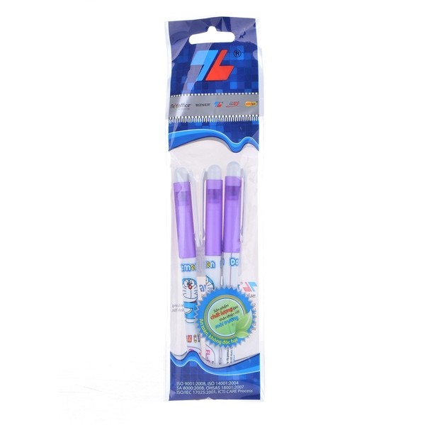 Vỉ 3 Bút Dạ Kim FL04/DO - Màu Tím