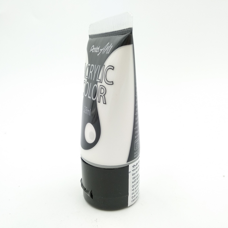 Tuýp Màu Acrylic Pentel WA2-T29 - Màu Trắng