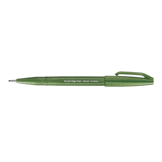 Bút Lông Màu Nước Pentel SES15C-D2 - Màu Xanh Ô Liu