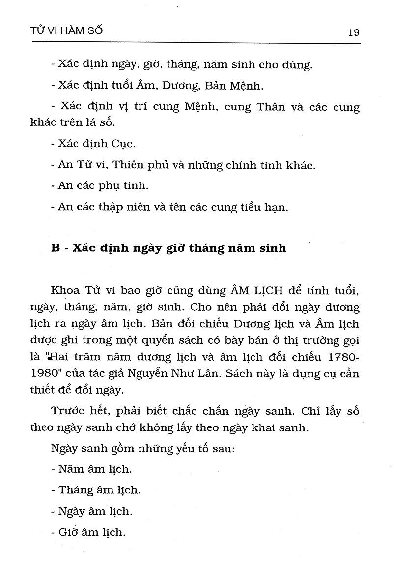 Tử Vi Hàm Số - Quan Niệm Nhân Bản, Phương Pháp Hàm Số, Tinh Thần Khoa Học