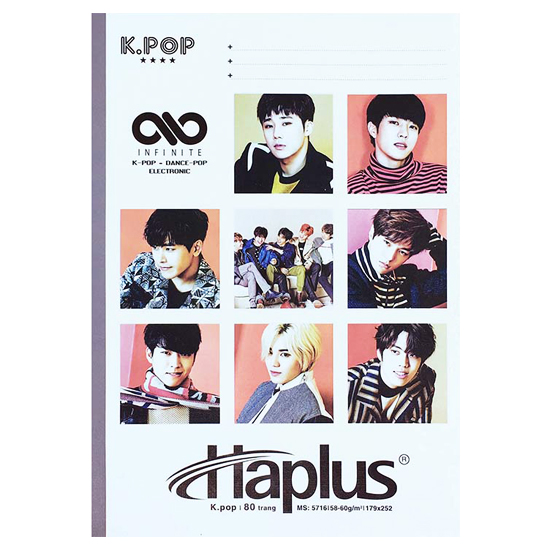 Vở Kẻ Ngang Hải Tiến Haplus K.Pop 5716 80 Trang