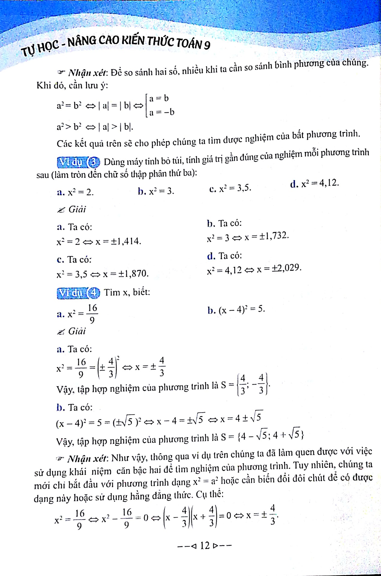 Tự Học - Nâng Cao Kiến Thức Toán 9