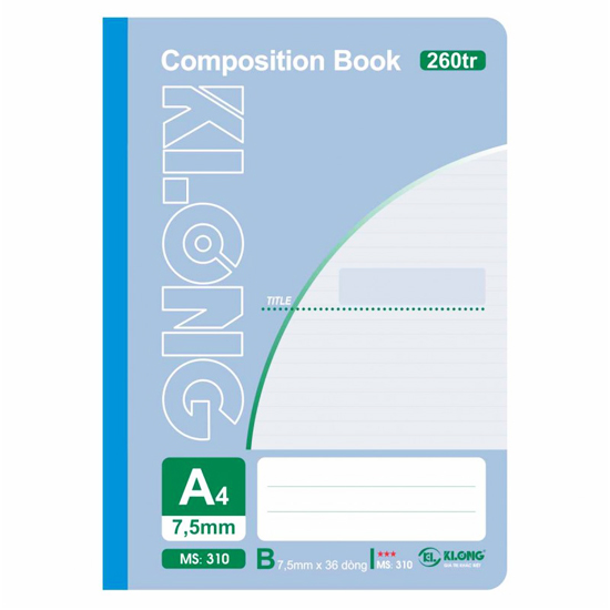 Sổ May Dán Gáy A4 K.Long 260 Trang 310