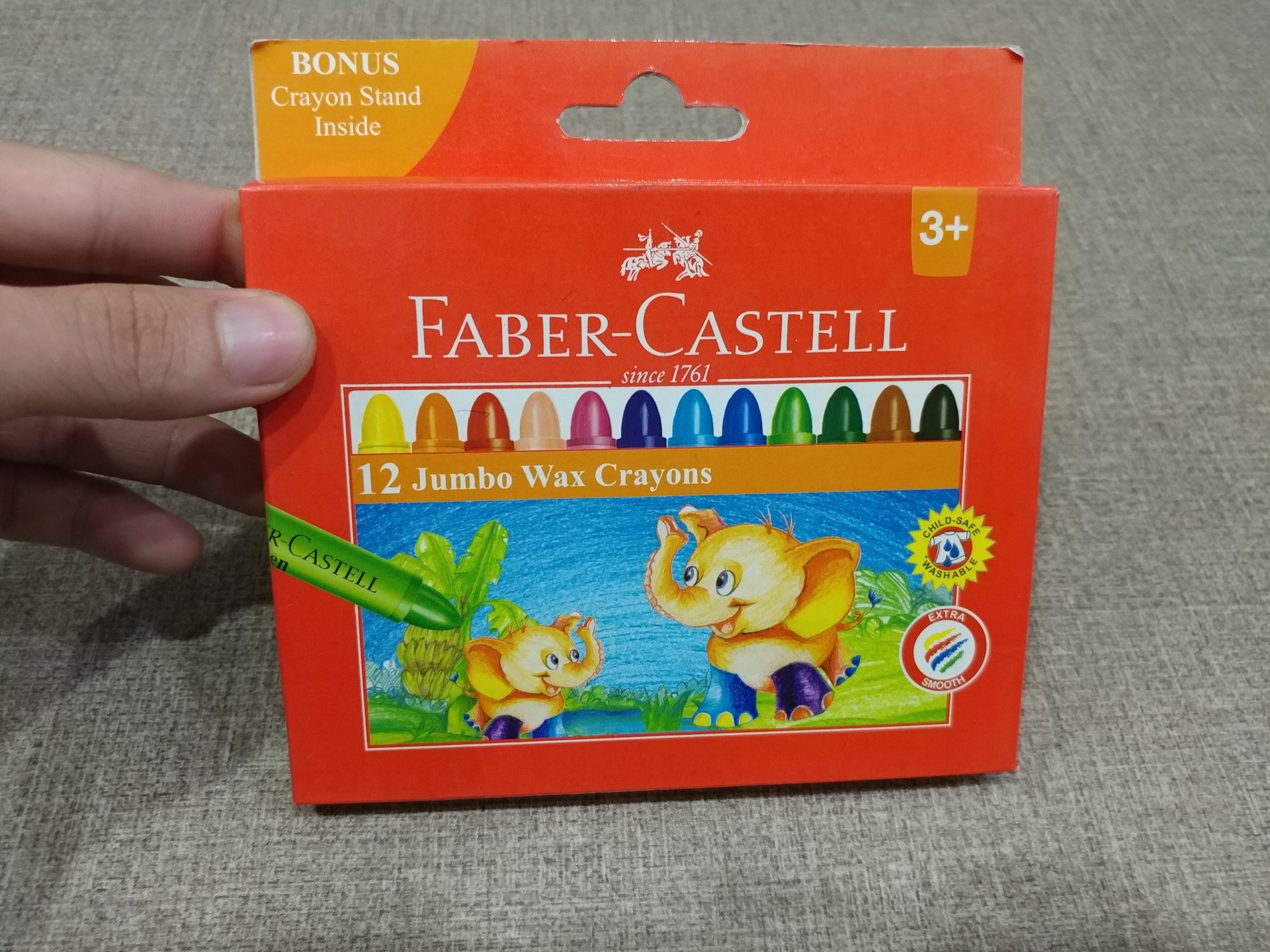 Bút Sáp Màu Jumbo 12 Màu