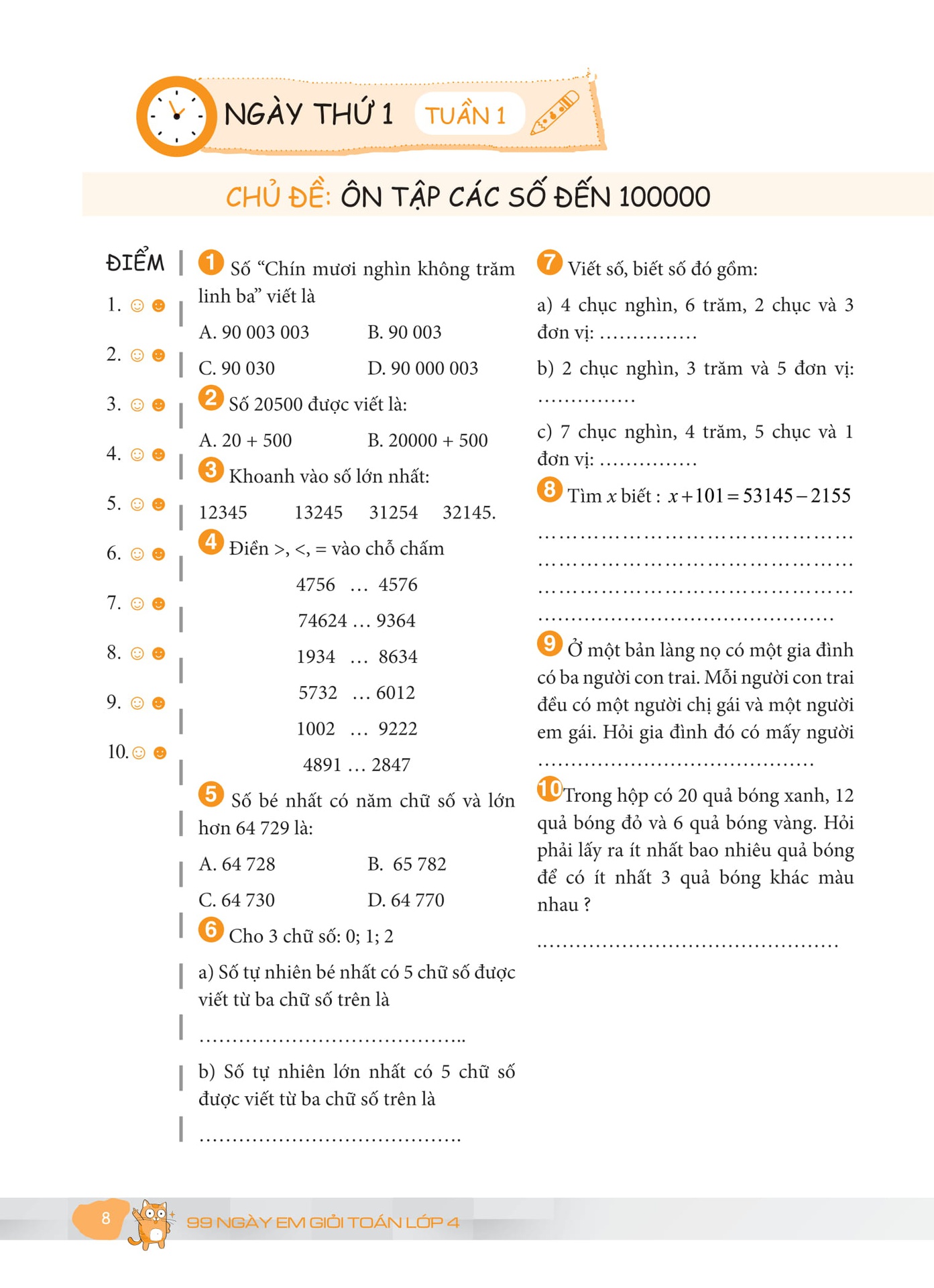 99 Ngày Em Giỏi Toán Lớp 4