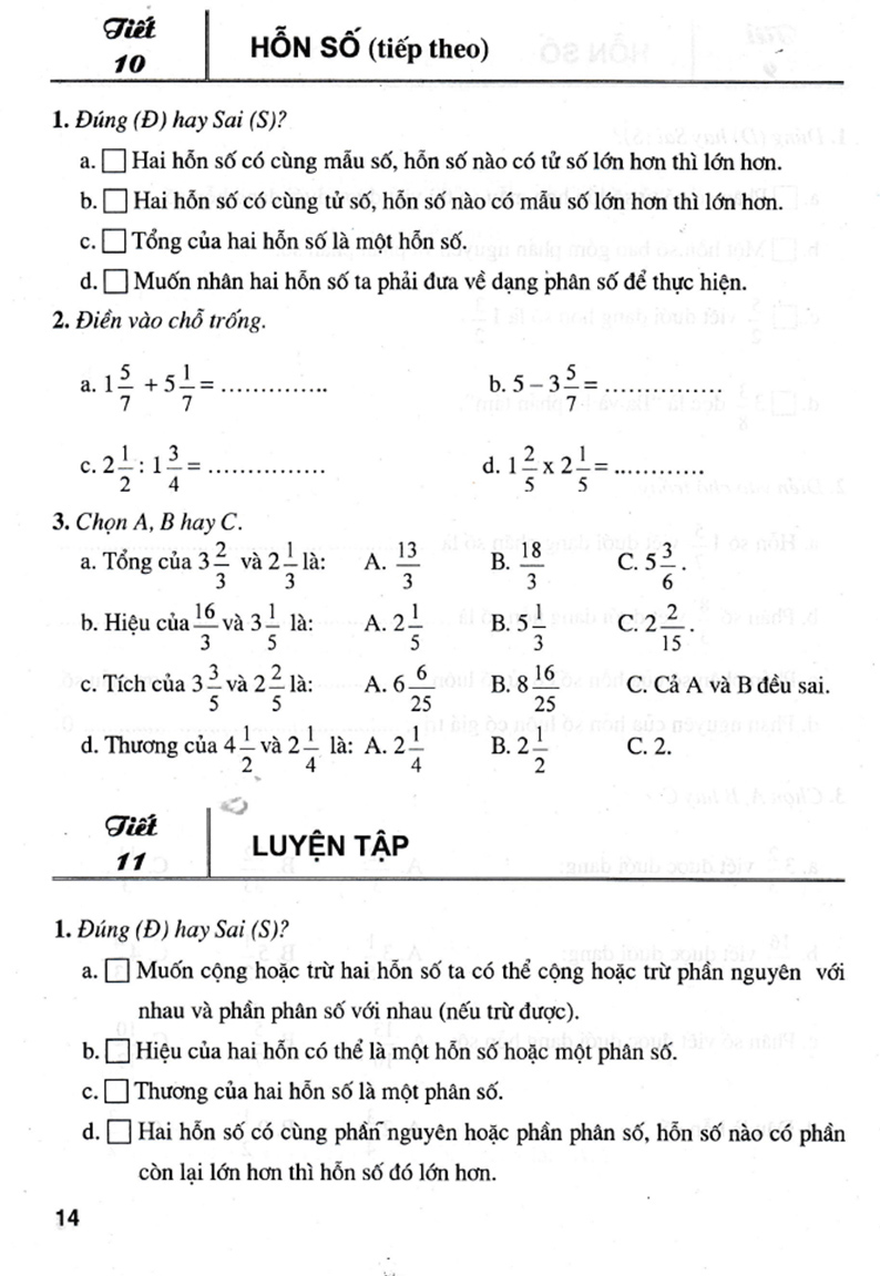 Bài Tập Trắc Nghiệm Hay Và Khó Toán Lớp 5 Tập 1