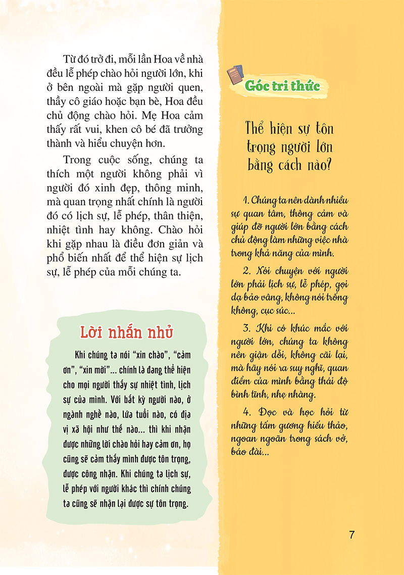 Bách Khoa Thư Về Cuộc Sống Dành Cho Thiếu Nhi - Để Trở Thành Người Lịch Sự Và Lễ Phép