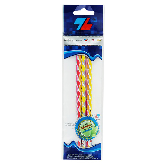 Vỉ 3 Bút Chì Gỗ HB Thiên Long GP-021