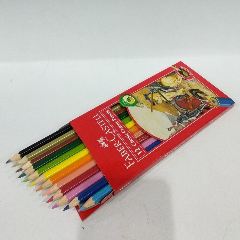 Bút Chì Màu Classic Knight Faber Castell 12 Màu Dài