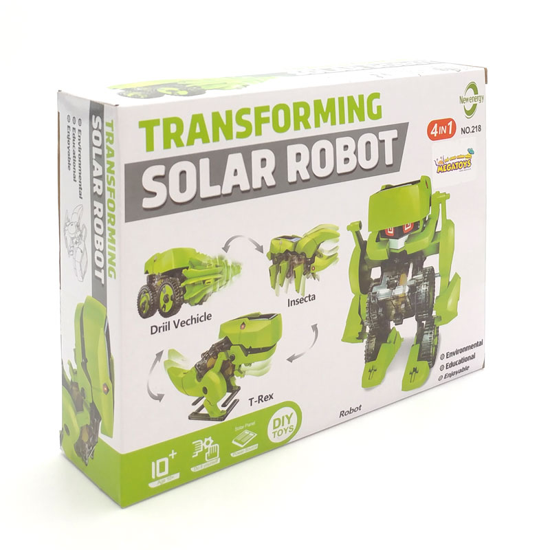 Đồ Chơi Giáo Dục STEM - Lắp Ráp Robot Khủng Long Biến Hình Chạy Bằng Năng Lượng Mặt Trời New Energy 218