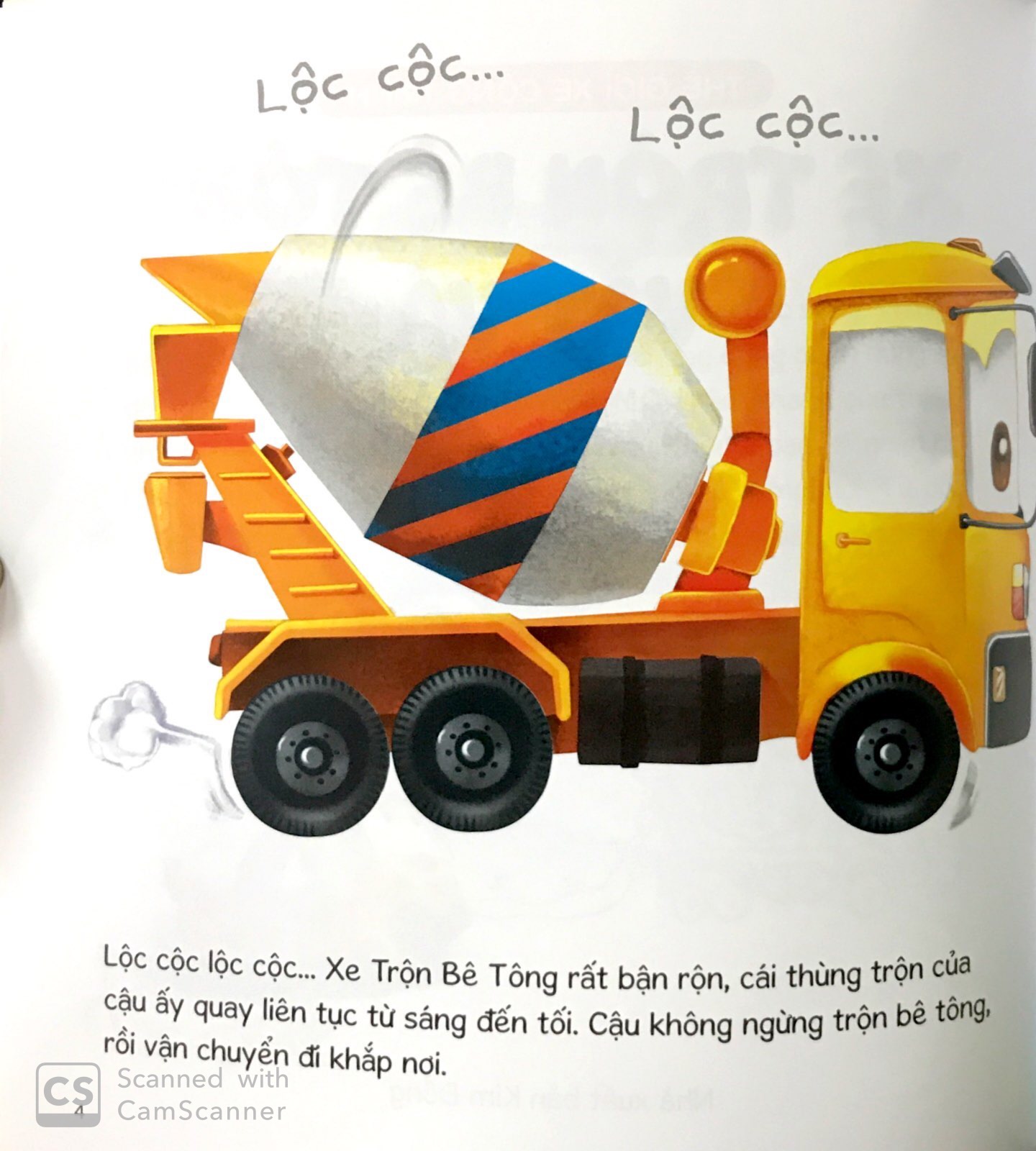 Thế Giới Xe Công Trình - Xe Trộn Bê Tông Vất Vả