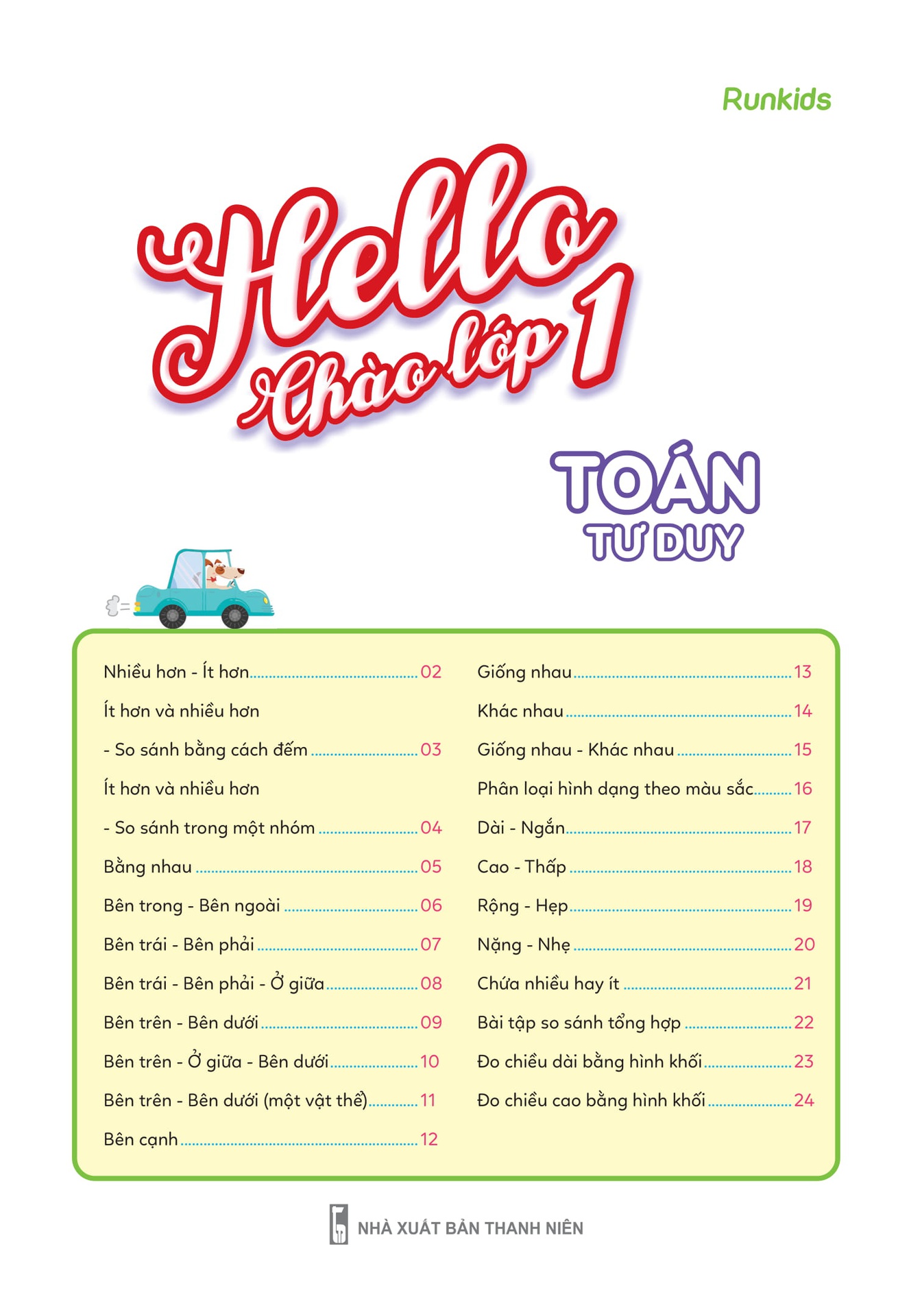 Hello Chào Lớp 1 - Toán Tư Duy
