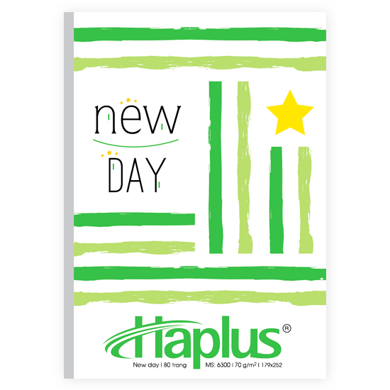 Vở Kẻ Ngang Hải Tiến Haplus 6300 Newday 80 Trang