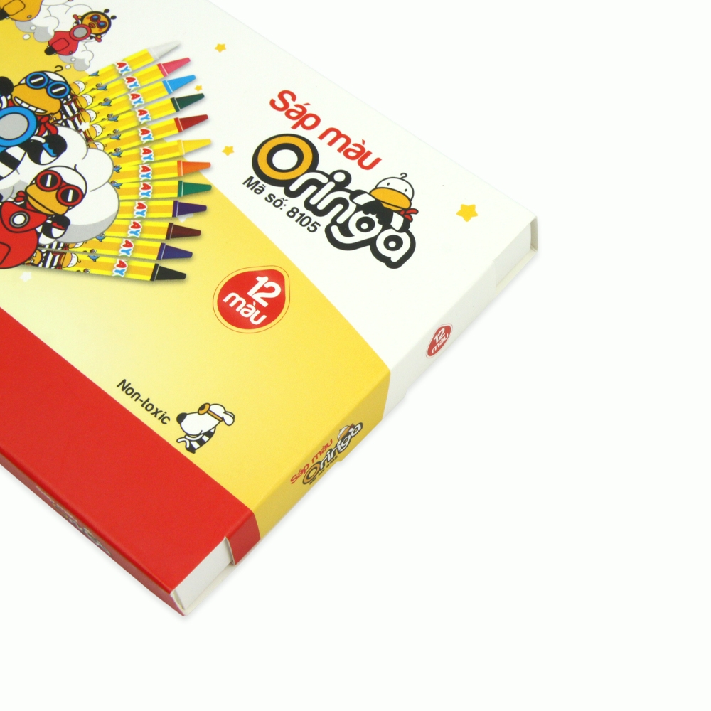 Bút Sáp Màu Hồng Hà Oringa 12 Màu 8105