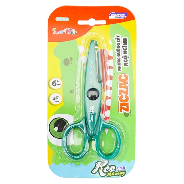 Kéo Thủ Công Con Cá Sấu Smart Kids SK-SC0005 - Màu Xanh Lá