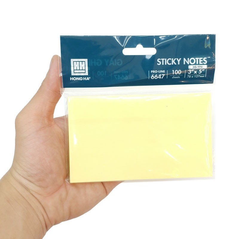 Giấy Note 3x5 Hồng Hà HS-YP4 6647
