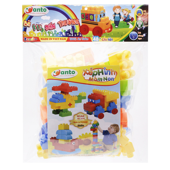 Đồ Chơi Xếp Hình - Bé Vui Đến Trường SATO64