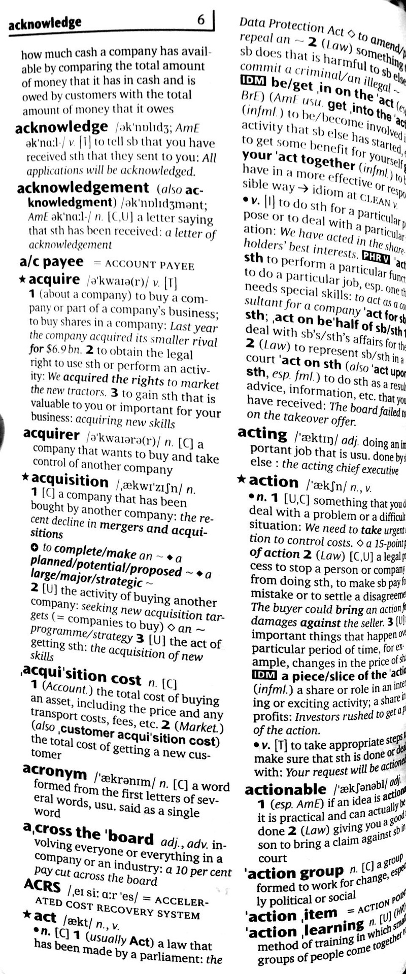 Oxford Learner’s Pocket Dictionary of Business English