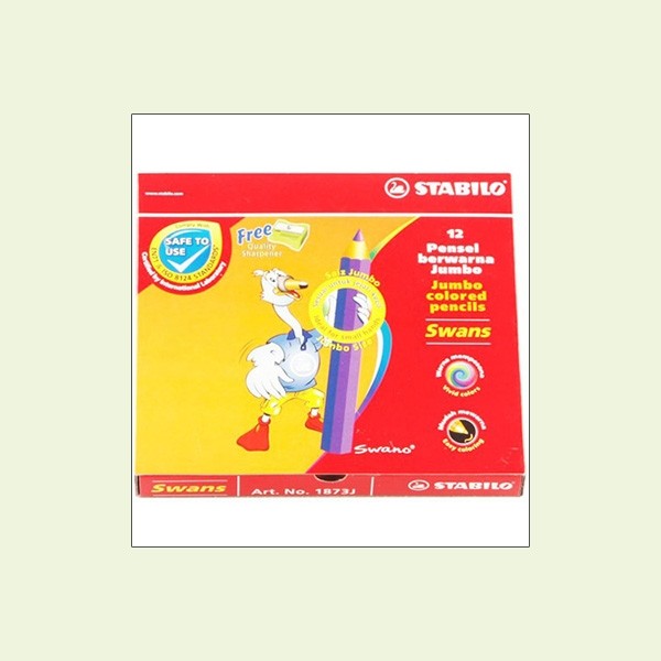 Bút Chì 12 Màu Stabilo Swans Jumbo CLJ1877L