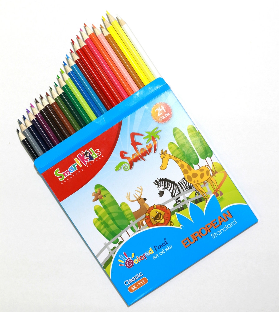 Bút Chì Màu Smart Kids 24 Màu Classic SK-111