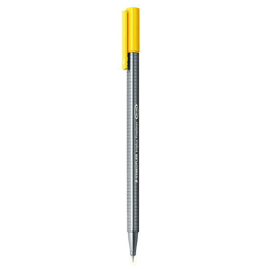 Bút Dạ Kim Cao Cấp Staedtler Triplus 334-1 - Màu Vàng