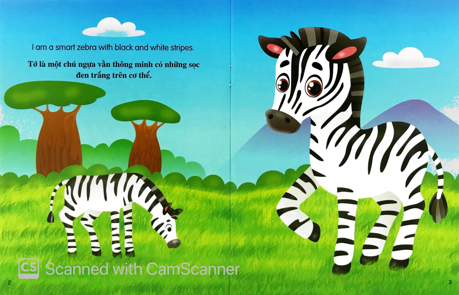 Những Câu Chuyện Về Thế Giới Động Vật - Tớ Là Một Chú Ngựa Vằn - I Am A Zebra (Song Ngữ Anh - Việt)