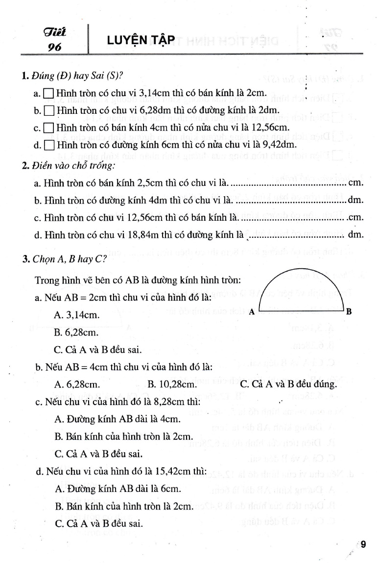 Bài Tập Trắc Nghiệm Hay Và Khó Toán Lớp 5 Tập 2