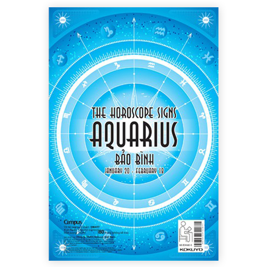 Vở Kẻ Ngang Có Chấm Campus Smart Horoscope 80 Trang