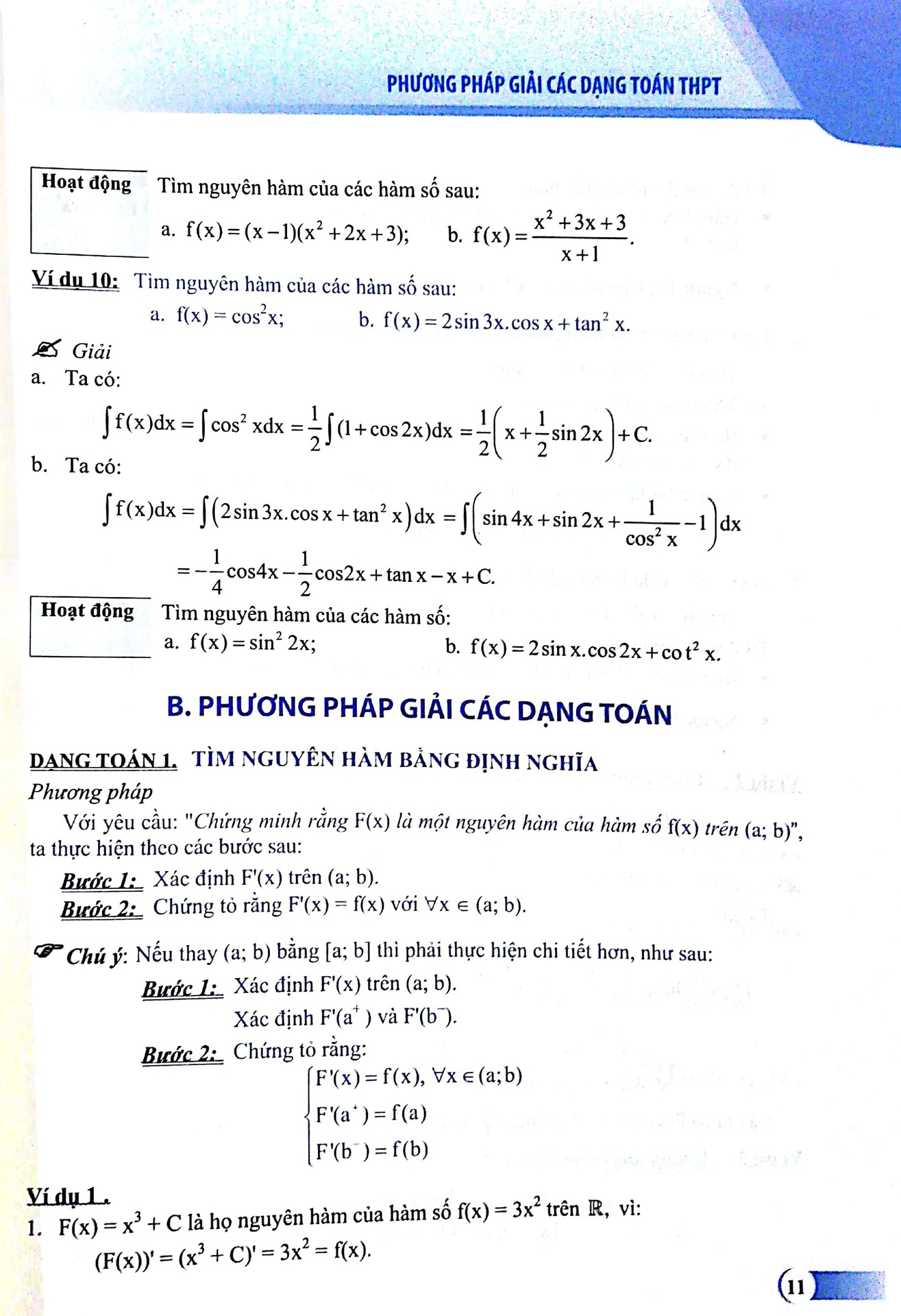 Phương Pháp Giải Các Dạng Toán THPT - Nguyên Hàm, Tích Phân Và Ứng Dụng