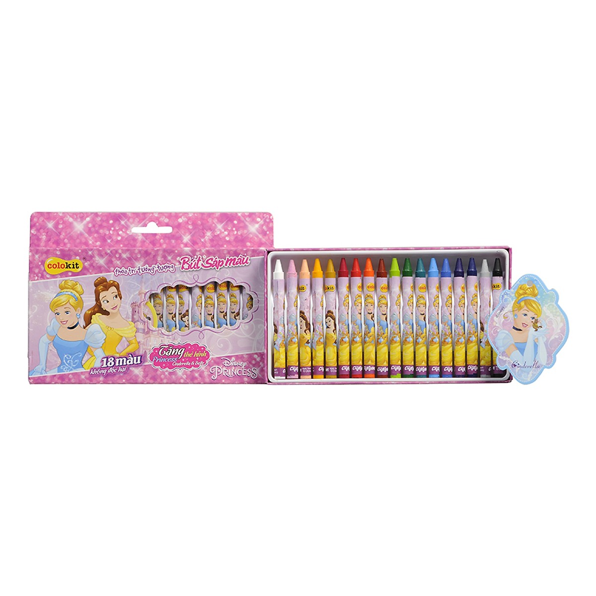Bút Bút Sáp Màu Colokit CR-C029/PR 18 Màu