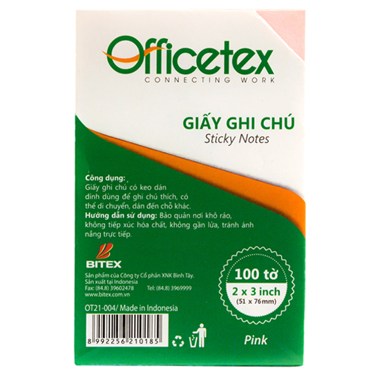 Giấy Ghi Chú Officetex 3x2